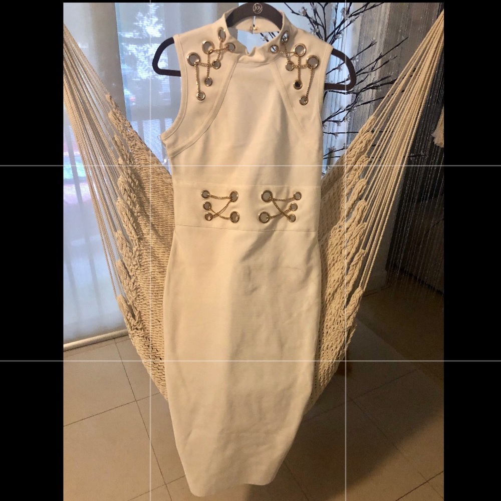 Flawless white NEW bandage dress
